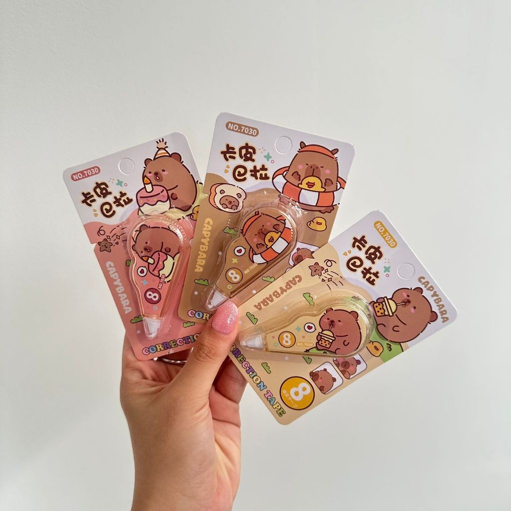 

CORRECTION TAPE CAPYBARA TIP EX CAPYBARA TIP X PENGHAPUS PULPEN CAPYBARA KAPIBARA KAPPIBARA LUCU