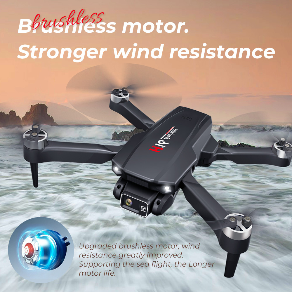 Mini RC Drone With Camera Wifi Fpv Brushless Photography Foldable Quadcopter Professional Drones H16