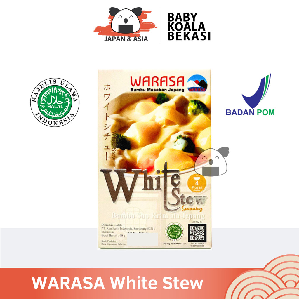 

WARASA White Stew Seasoning 60 g Halal | Bumbu Sup Krim ala Jepang-BKS