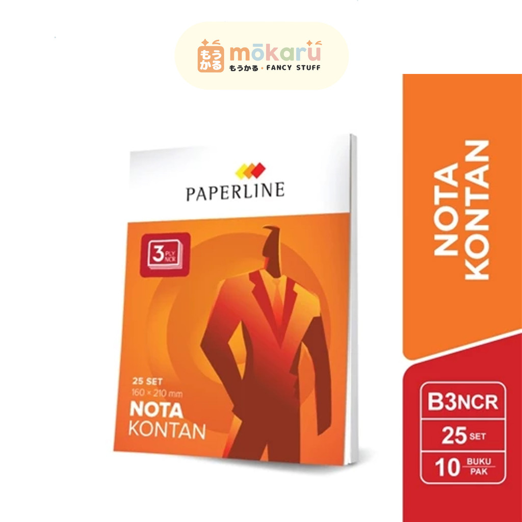 

Paperline Buku Nota Kontan 3 Ply NCR/ Rangkap Besar Murah