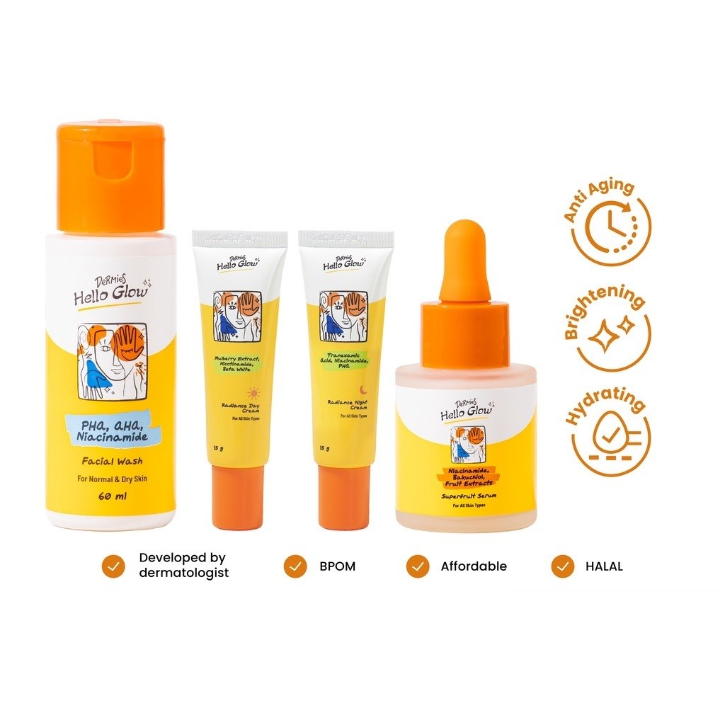 [COD] DERMIES - DERMIES Hello Glow Basic Pencerah Daily