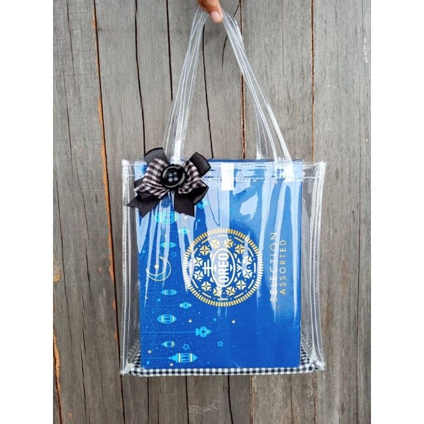 Tas Mika Parcel Bening sudah termasuk Pita+Alas (READY Stok) 0,20