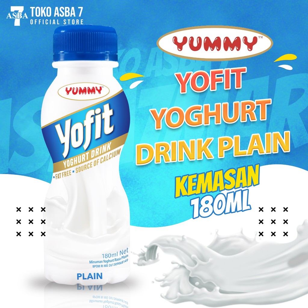 

YUMMY YOFIT YOGHURT PLAIN 180ML