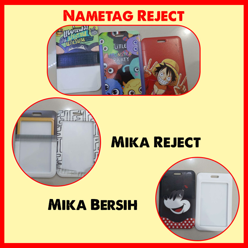 

NAMETAG REJECT / ID CARD DEFECT / CARDHOLDER MURAH / TEMPAT KARTU