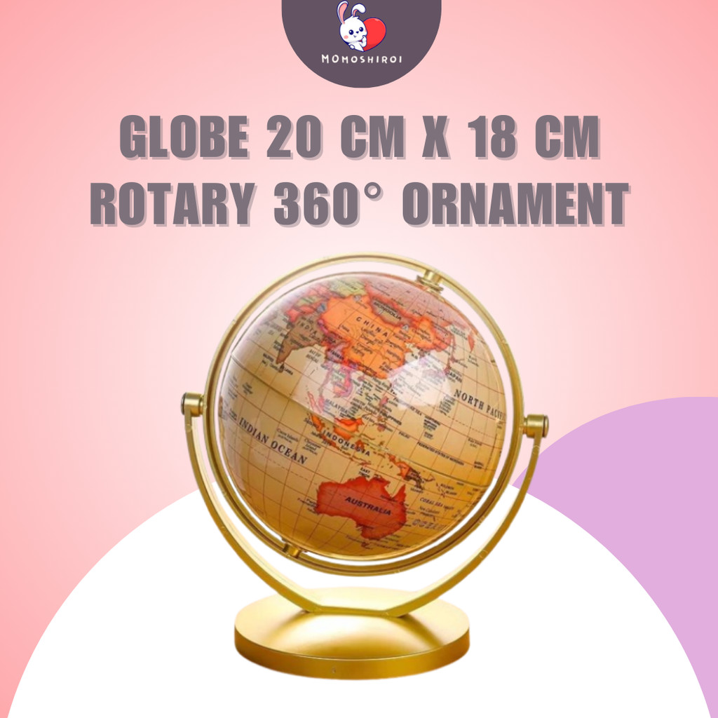 

Globe 20 Cm x 18 Cm rotary 360° ornament Globe Model Bumi Bola Dunia Globe 20 Cm/18 Cm Dapat Diputar 360 Derajat Ornamen
