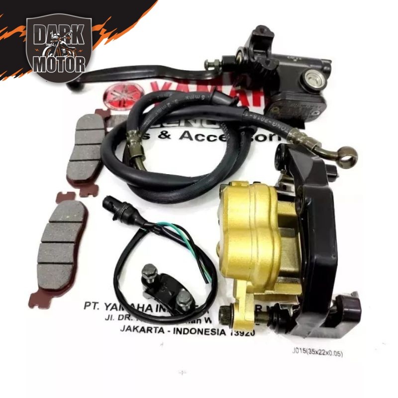 3 item fiz r kaliper+selang rem+master rem set yamaha fiz r, force 1,alfa, jupiter z lama