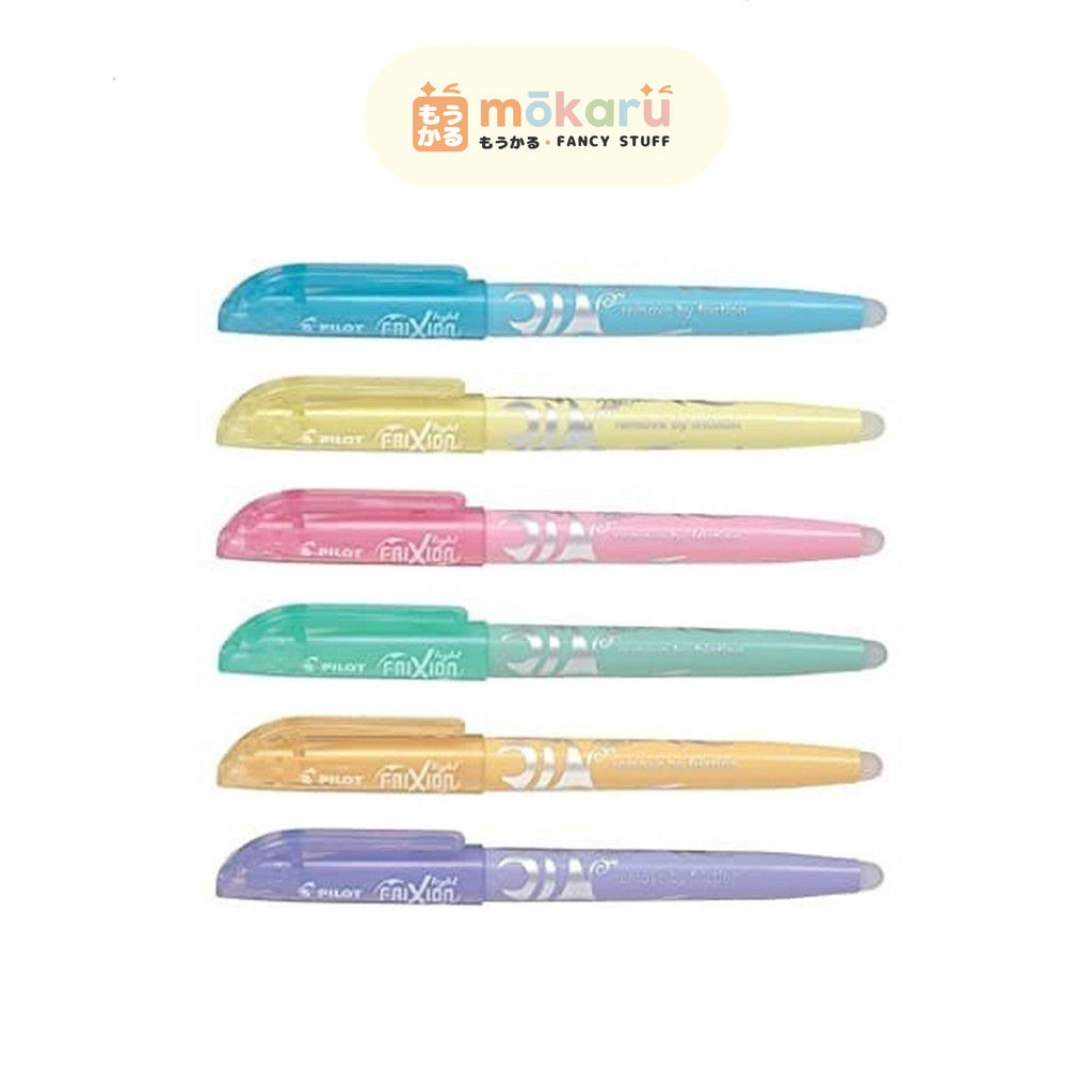 

Pilot Frixion Highlighter Soft Pastel (Bisa Dihapus) Lucu Unik Murah / Penanda