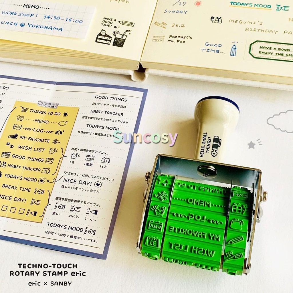 

Designer Eric Rotating Wheel Stamp - Cute Stamp for Free Date Imprinting, Portable and Convenient for DIY Enthusiasts