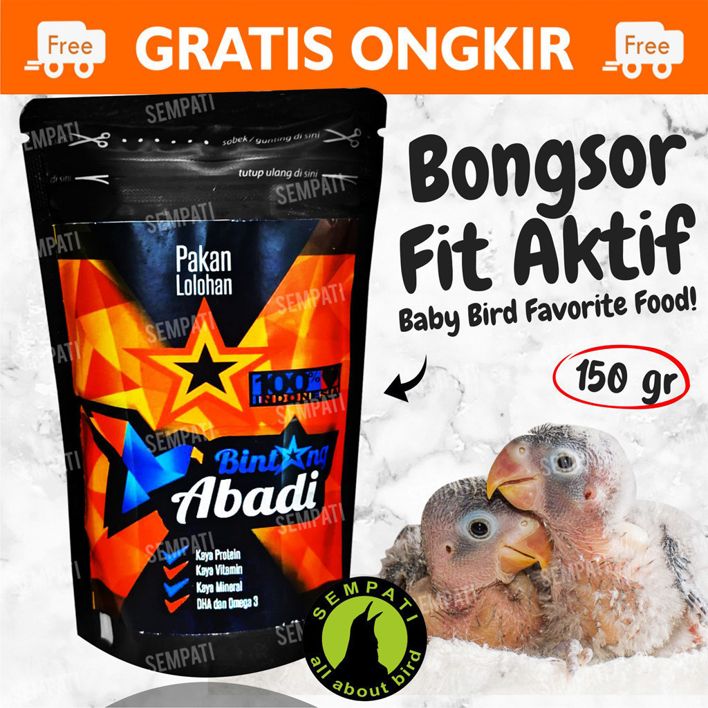 SEMPATI Bintang Abadi 150gr Pakan Lolohan Piyik Burung Lovebird Bubur Loloh Anakan Piyik Bayi Burung