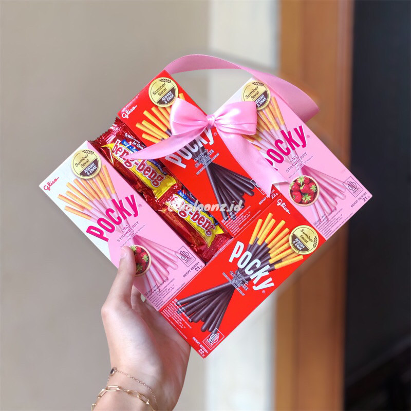 

SMALL POCKY LOVE BISA REQUEST/ SNACK LOVE / HAMPERS MINI / KADO ULTAH