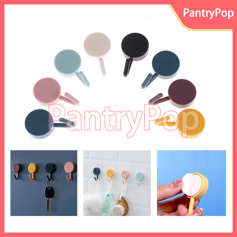 Hook Gantungan Serbaguna /gantungan Hook Bulat Tempel Kuat Serbaguna / Hook Tempel Dinding Serbaguna