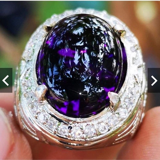 Batu akik natural ametys kecubung bungur