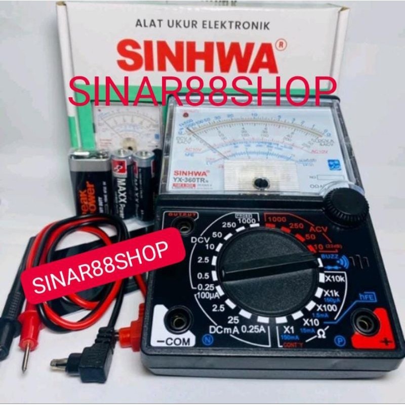 YX360TRn BUZZER+LED TESTER MULTITESTER MULTIMETER AVOMETER ANALOG SINWHA YX-360TRn YX360TRn