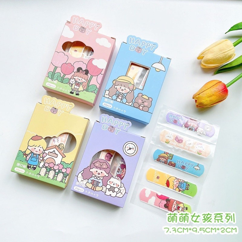20 pcs Hansaplast / Plester Luka Anak dan Dewasa Karakter Waterproof SOURCANDYSLIME