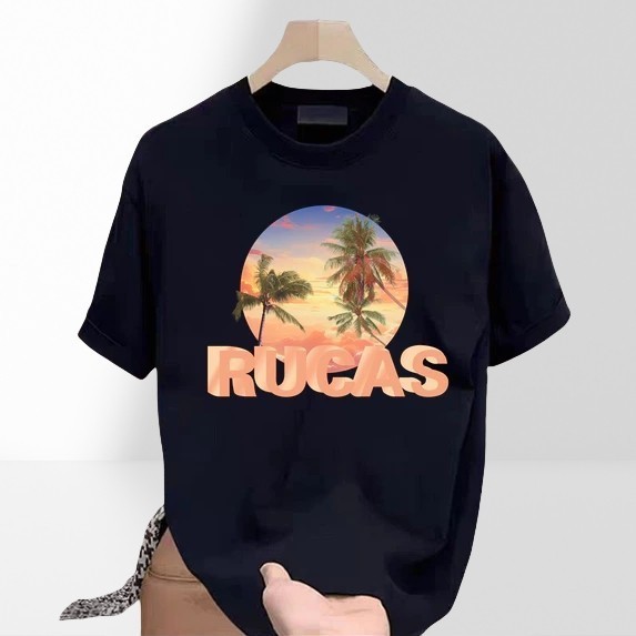 Rucas Pantai musim panas Baju Kaos 100% Original 【COD】