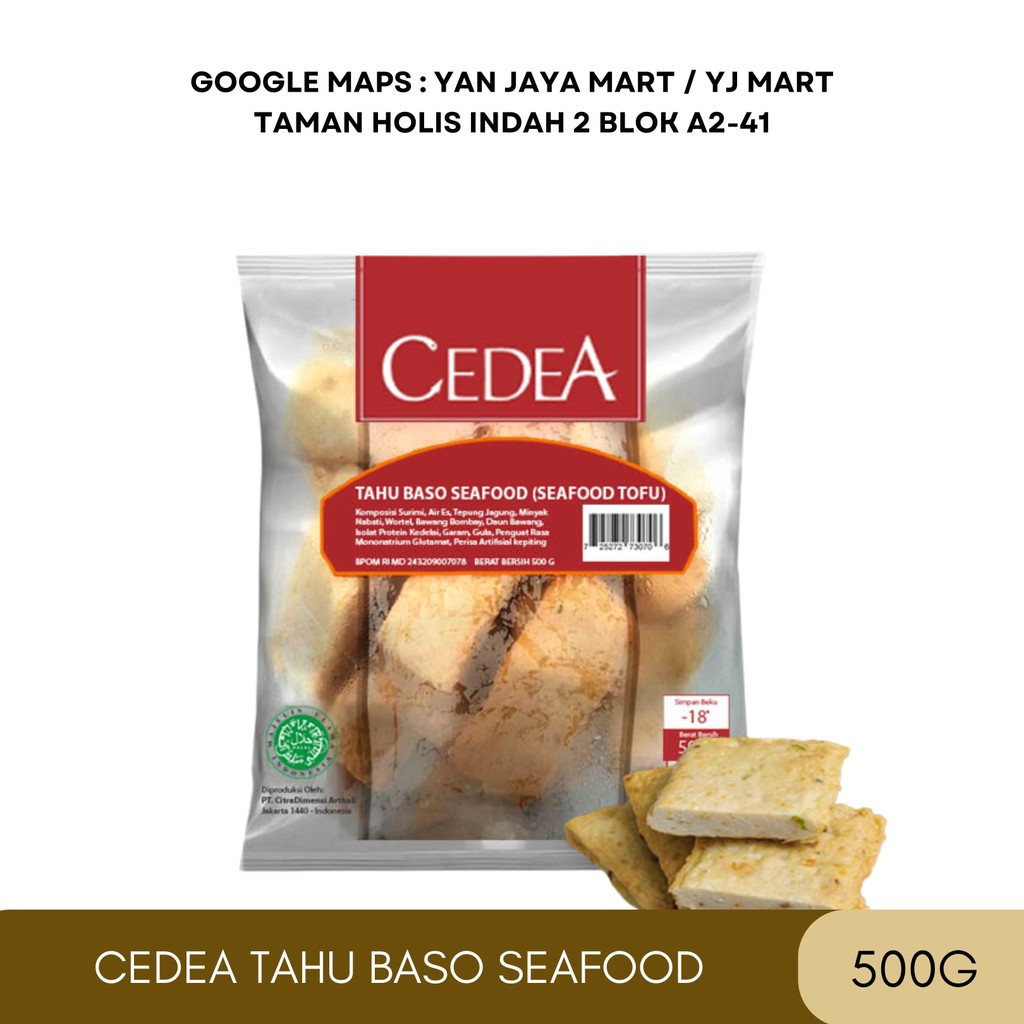 

Cedea Tahu Baso Seafood Tahu Bakso Ikan [500g]