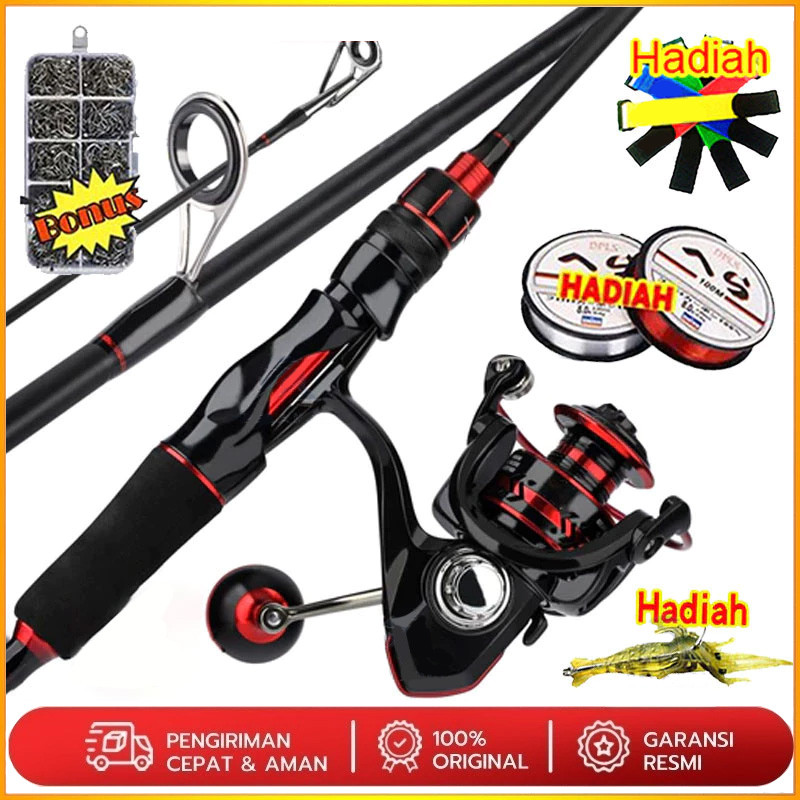 Set Pancing 1.8m/2.1m Joran Pancing 1000-4000 Reel Pancing 150M Senar Pancing Umpan Combo Pancingan 