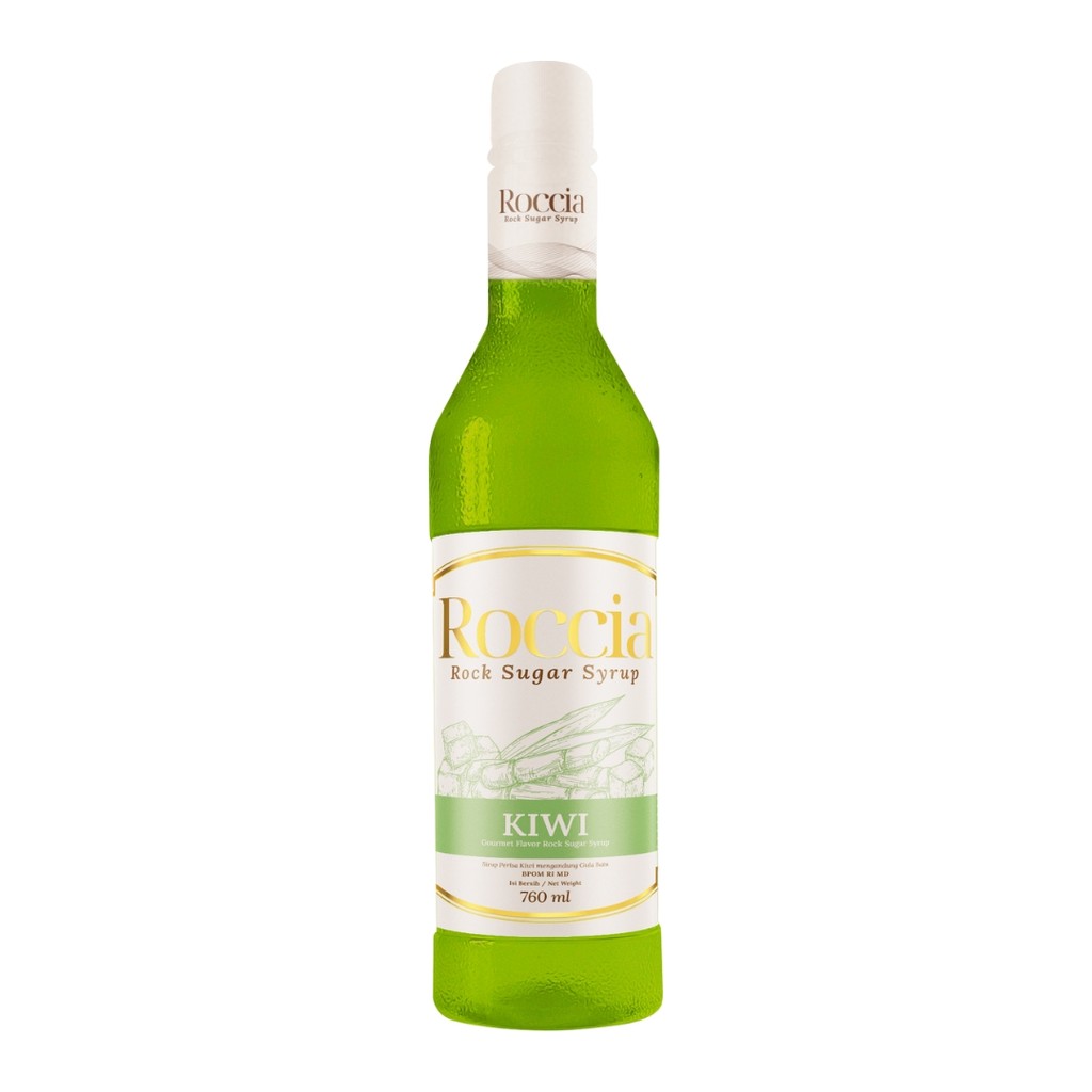 

Roccia Kiwi Rock Sugar Syrup Sirup Rasa Kiwi