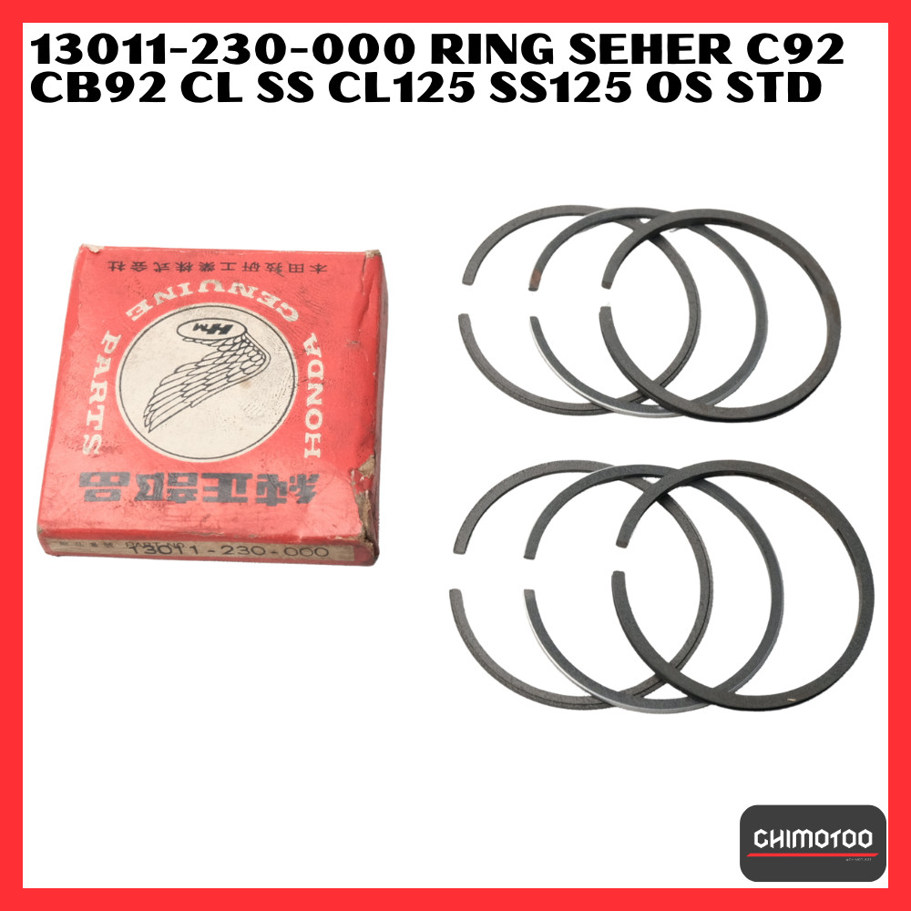 13011-230-000 Ring Seher Honda C92 CB92 CL SS CL125 SS125 OS STD
