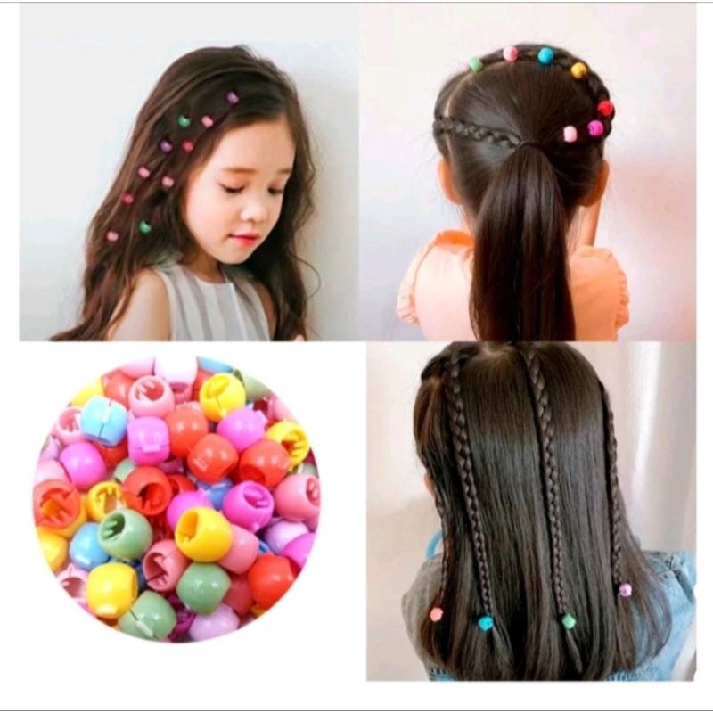 Jepit rambut bulat kecil(isi 10biji)