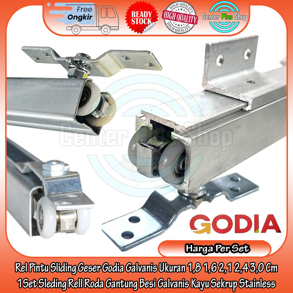 [Instant] Gojek Godia Rel Pintu Sliding Geser Ukuran 1,8 1,6 2,1 2,4 3,0 Meter Rell Door Sleding Rod