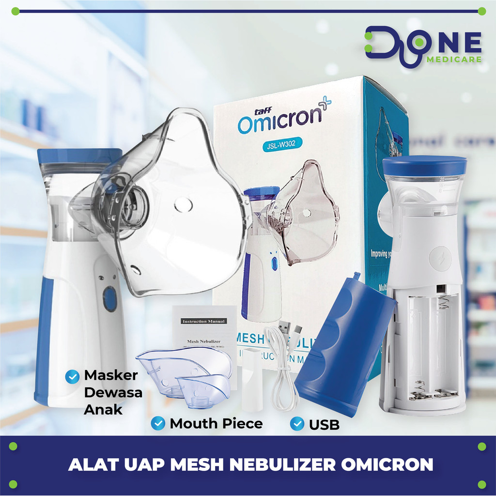 Alat Uap Mesh Nebulizer / Alat Uap Portable / Alat Uap Asma / Nebu Portabel
