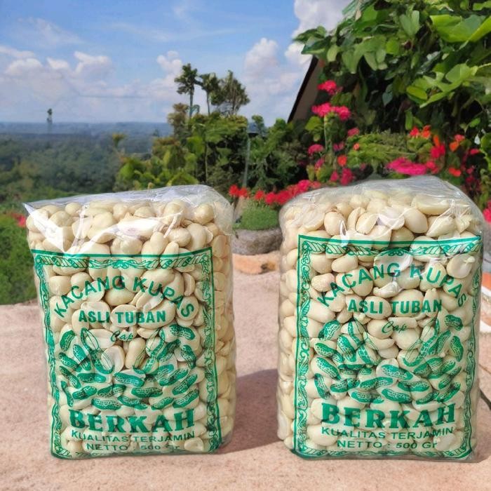 

1 kg kacang kupas tuban super kemasa 1000 gram biji ukurang SUPER/SEDANG/KECIL - kecil 61/71