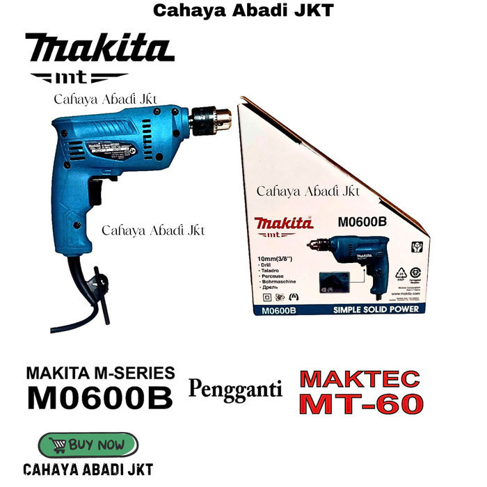 Mesin Bor Makita M0600B 10mm 3/8'' / Bor Listrik Makita M 0600 B 10mm