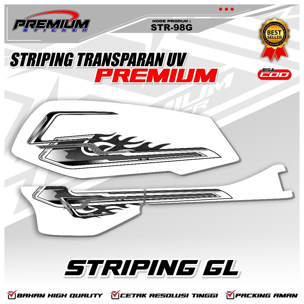 STRIPING VARIASI MOTOR GL/ GL MAX GL NEO TECH GL PRO / VARIASI TERBARU / WATERPROOF