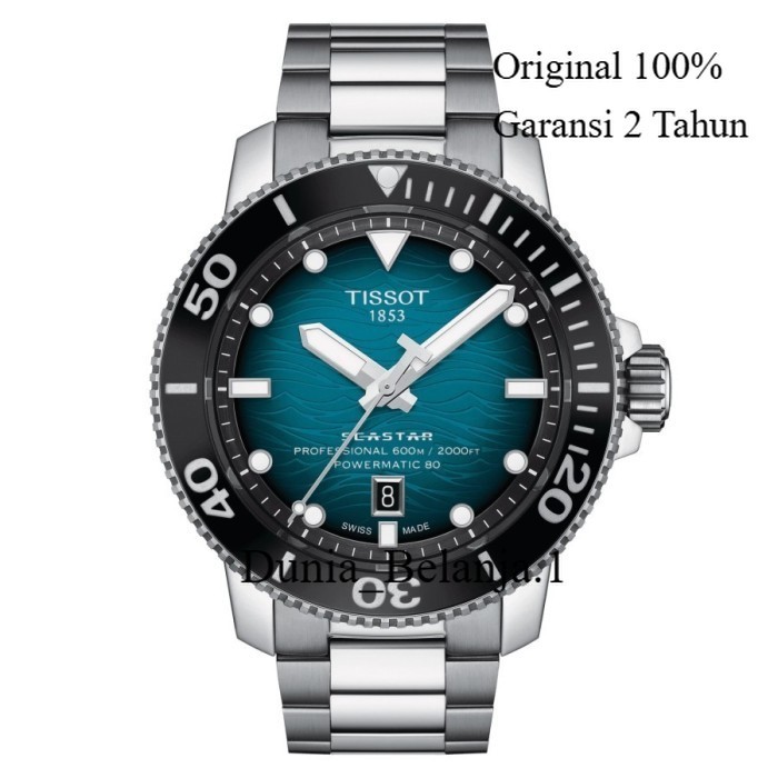 Original 100% Tissot Seastar 2000 T120.607.11.041.00 Powermatic 80 Jam Tangan Pria Garansi resmi 2 T