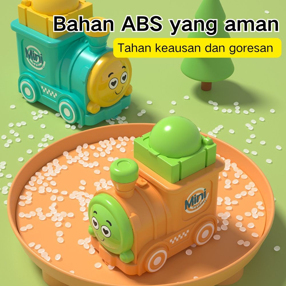 Tarik Mundur Mini Train Mainan Tanpa Anak 2 Kereta Api Arah Pull Laki-Laki Habibi Back