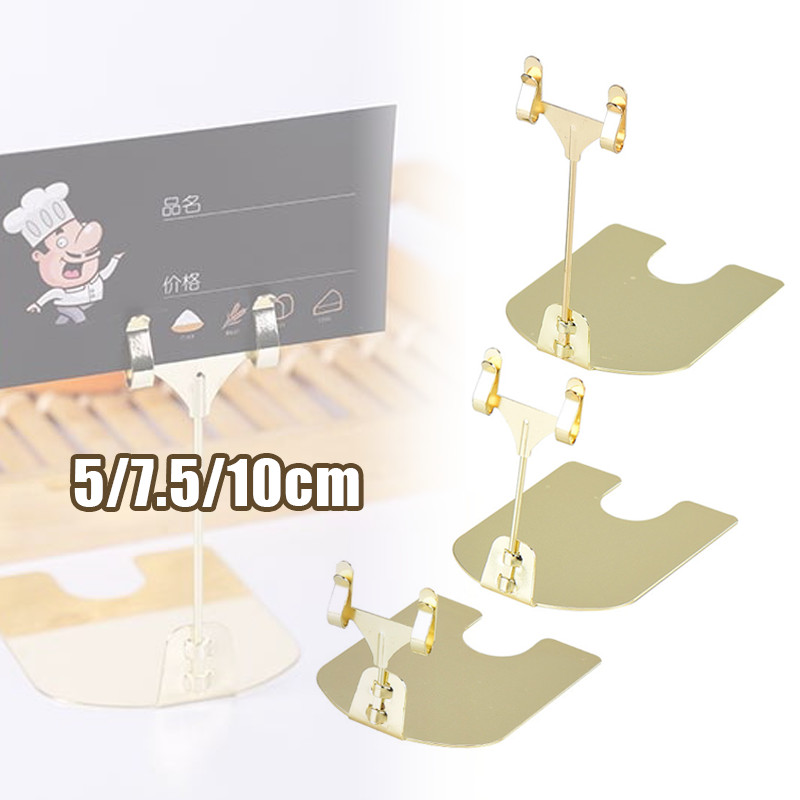Table Number Holder Standing - Tiang Display Menu Makanan & Price Tag Kokoh