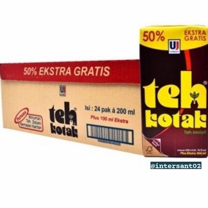 teh kotak 200ml 1 dus