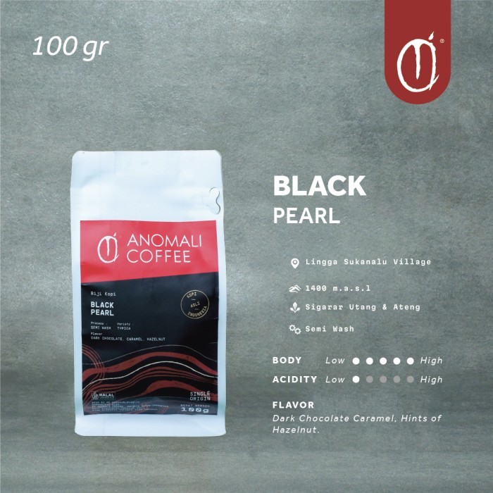 

Anomali Coffee Biji Kopi Black Pearl 100gr - Coarse