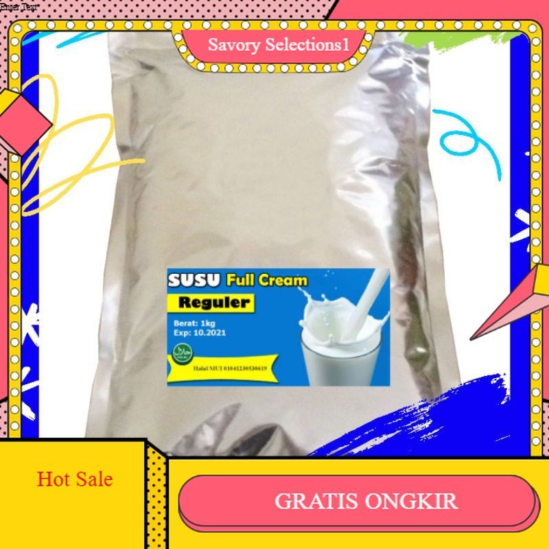 

【SAVORY】 FLASH SALE!! Susu Bubuk Full Cream Reguler Harga Pabrik