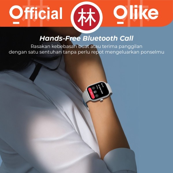 Olike Zenith W15 Smartwatch 2.01" Bluetooth Call Sport Health IP68 - Abu-abu