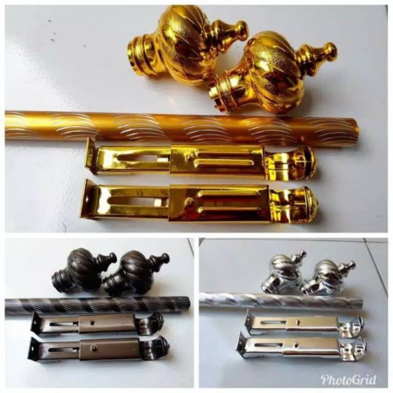 Besi Gorden-Tiang Gorden/ Batang Gorden Full Set Minimalis Murah Gorden Medan