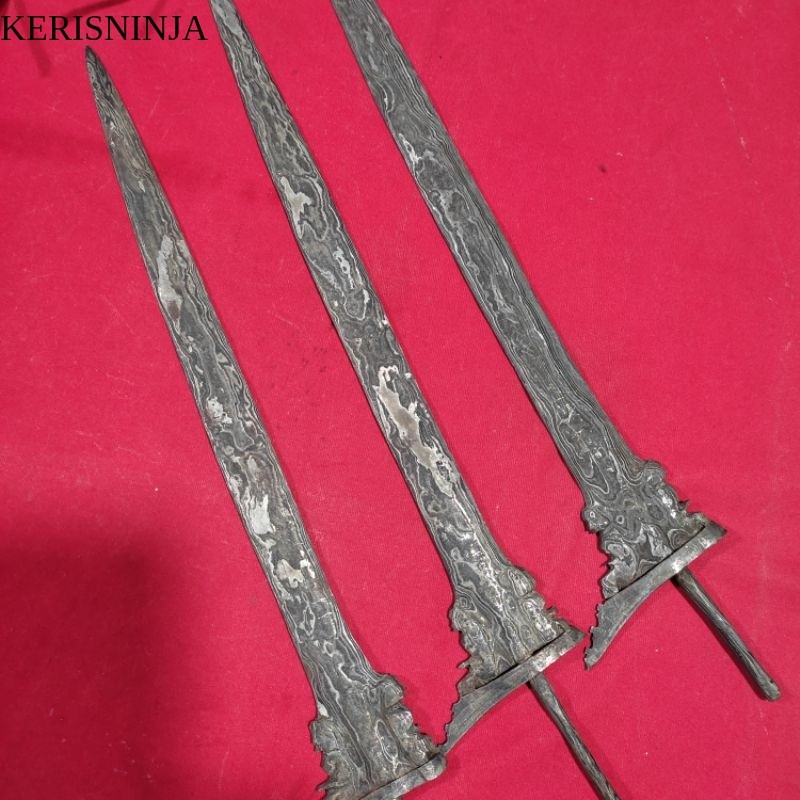 Keris Omyang Jimbe Putut Kembar Pamor Kulit Semongko Tangguh Kamardikan Murah NJ13