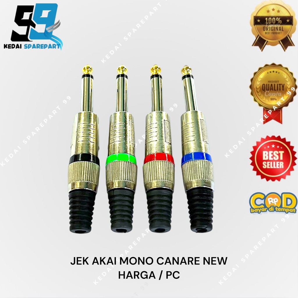 JACK AKAI MONO CANARE JACK AKAI MONO 6,5mm CANARE JACK AUDIO