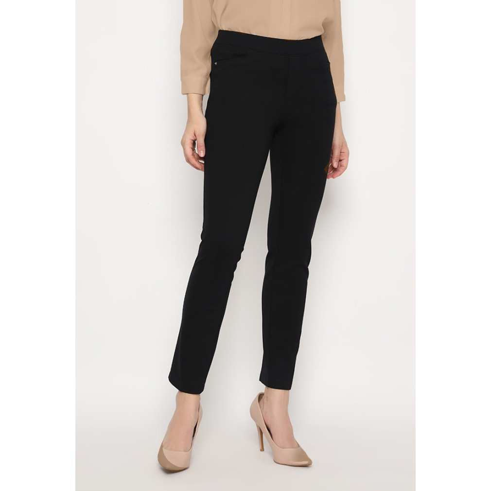Celana Panjang Hitam Wanita Kantor Skinny Pants In Black By Brilliant Girl