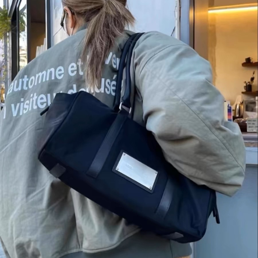 Matin Kim SPORTY TOTE BAG Nylon Boston Handbag Crossbody Bag Large Capacity