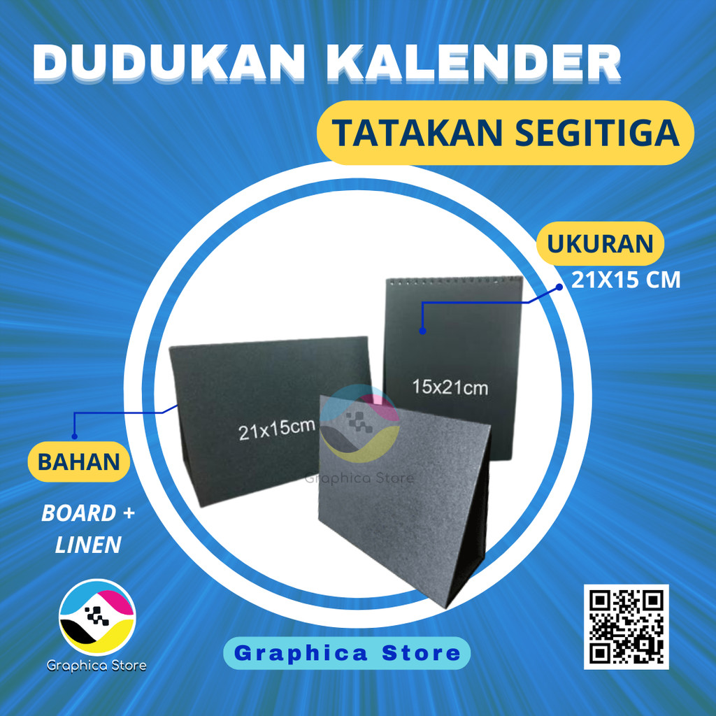 

Dudukan Kalender Segitiga Linen Tatakan Kalender Meja | Segitiga Kalender