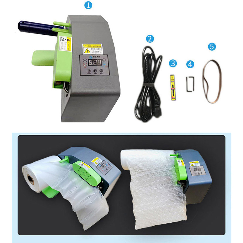 Buffer Air Cushion Machine Hoist film Air Column Bag Inflator Automatic filling Air Pillow Bag Bubbl