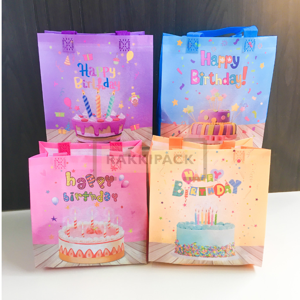 

Goodie Bag tas snack ultah anak hampers ulang tahun Happy Birthday