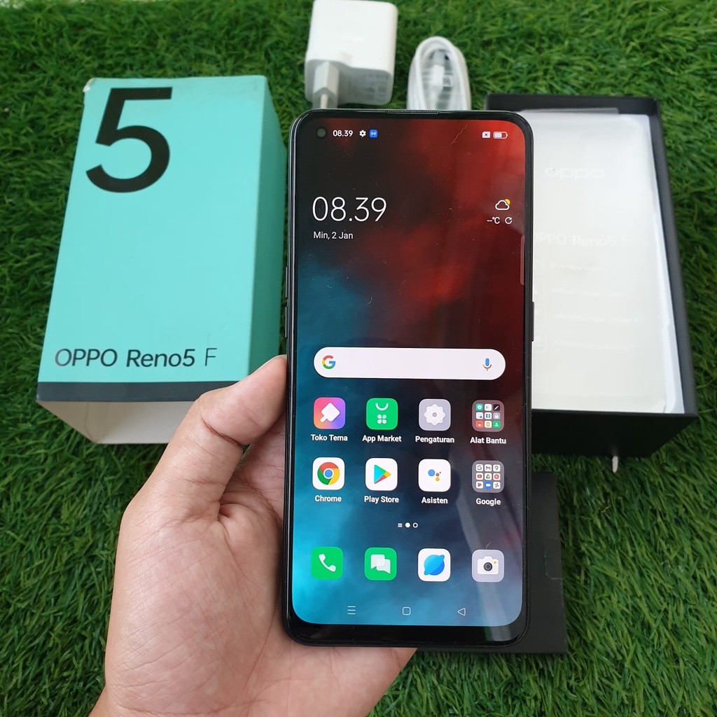 OPPO RENO 5F SECOND 8/128 GB HP SECOND HANDPHONE SECOND HP SEKEN HP BEKAS HP MURAH