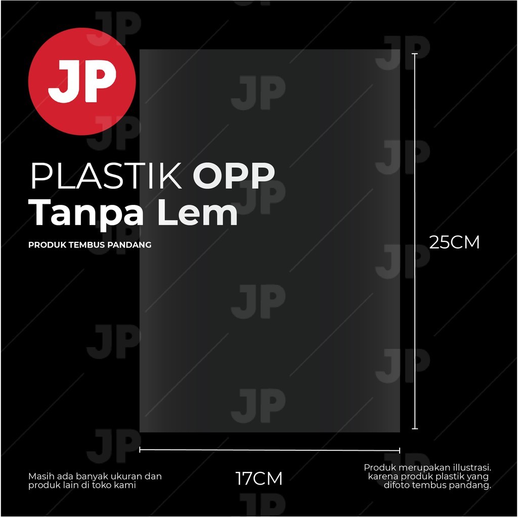 

Plastik OPP Kiloan Ukuran 17x25 Tanpa Lem untuk souvenir, packing, dll