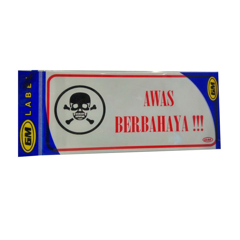 

GM LABEL MEDIUM AWAS BAHAYA LM 301 C