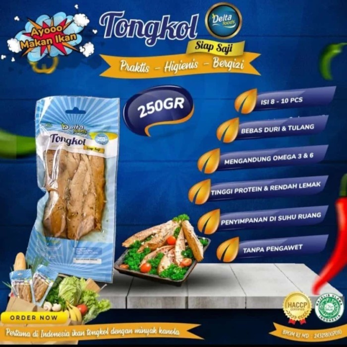 

✨TERLARIS -Ikan Tongkol siap saji Delta Foods ( kemasan 250 Gr )