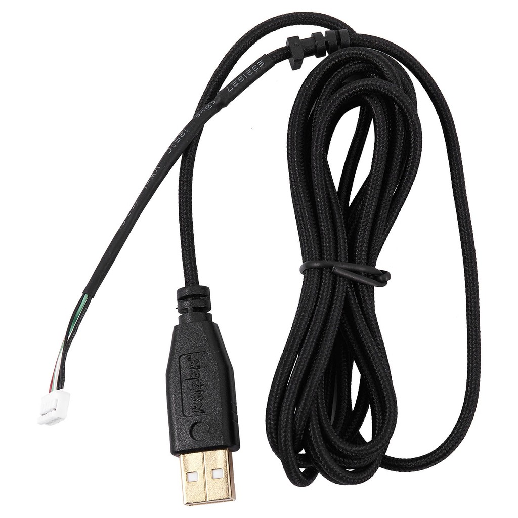 Usb Cable Mice Line For Razer Deathadder 2013 Approx. 2.1M 5 Wires 5 Pins Black Gold Plated Replacem