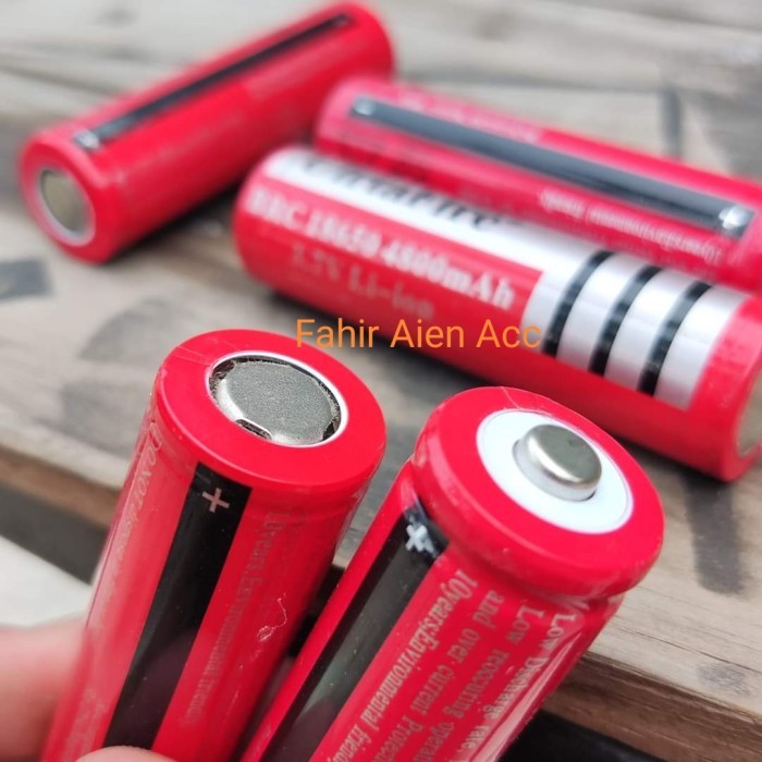 RECHARGEABLE 18650 BATERAI BATRE BATTERY CAS